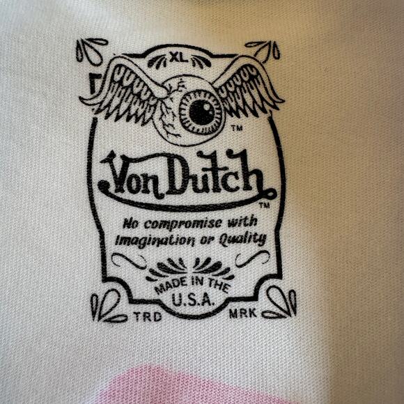 Von Dutch T Shirt Size XL UNWORN Keep An Eye Out Graphic Tee Artist Inspired - Picture 4 of 8